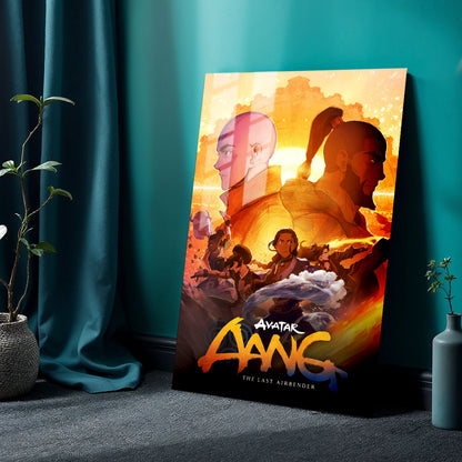 Flex Designs Metal Poster Avatar Aang The Last Airbender Cartoon 24 x 36" Home Goods - TV Show 2026 TV Show Metal Poster