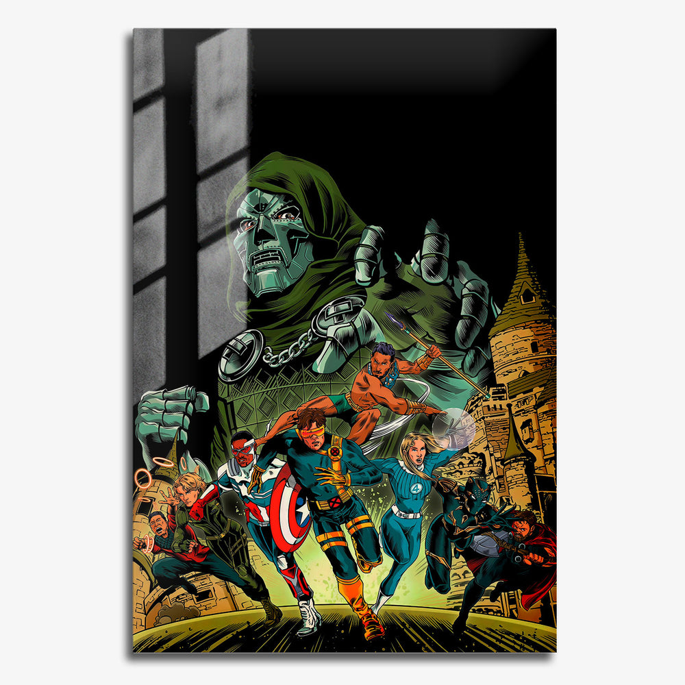 Flex Designs Metal Poster Avengers Doomsday Cartoon 11 x 17" Home Goods - Movie 2026 Movie Metal Poster