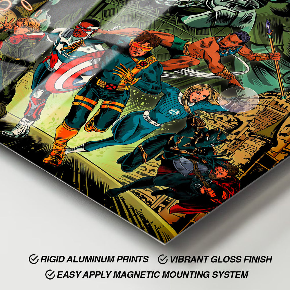 Flex Designs Metal Poster Avengers Doomsday Cartoon 11 x 17" Home Goods - Movie 2026 Movie Metal Poster
