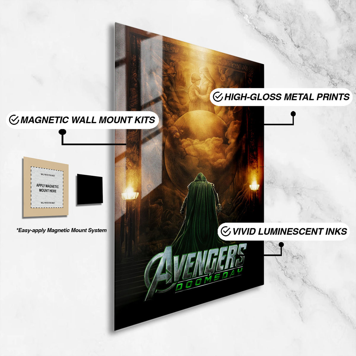 Flex Designs Metal Poster Avengers Doomsday 16 x 24" Home Goods - Movie 2026 Movie Metal Poster