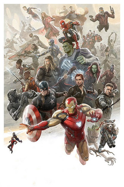 Flex Designs Metal Poster Avengers- Endgame Cinematic 11 x 17" Home Goods - Movie 2019 Movie Metal Poster