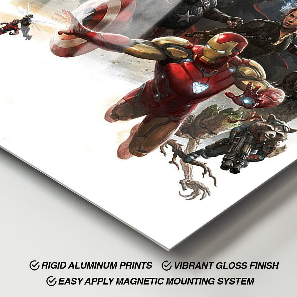 Flex Designs Metal Poster Avengers- Endgame Cinematic 11 x 17" Home Goods - Movie 2019 Movie Metal Poster