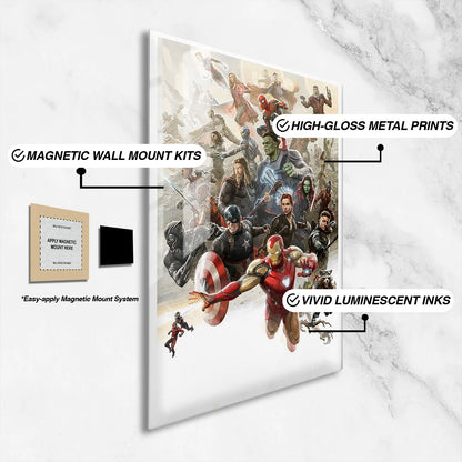 Flex Designs Metal Poster Avengers- Endgame Cinematic 16 x 24" Home Goods - Movie 2019 Movie Metal Poster