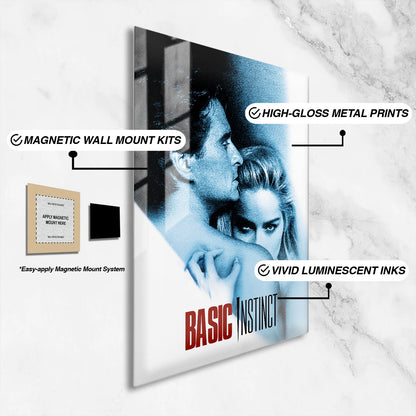 Flex Designs Metal Poster Basic Instinct 16 x 24" Home Goods - Movie 1992 Movie Metal Poster