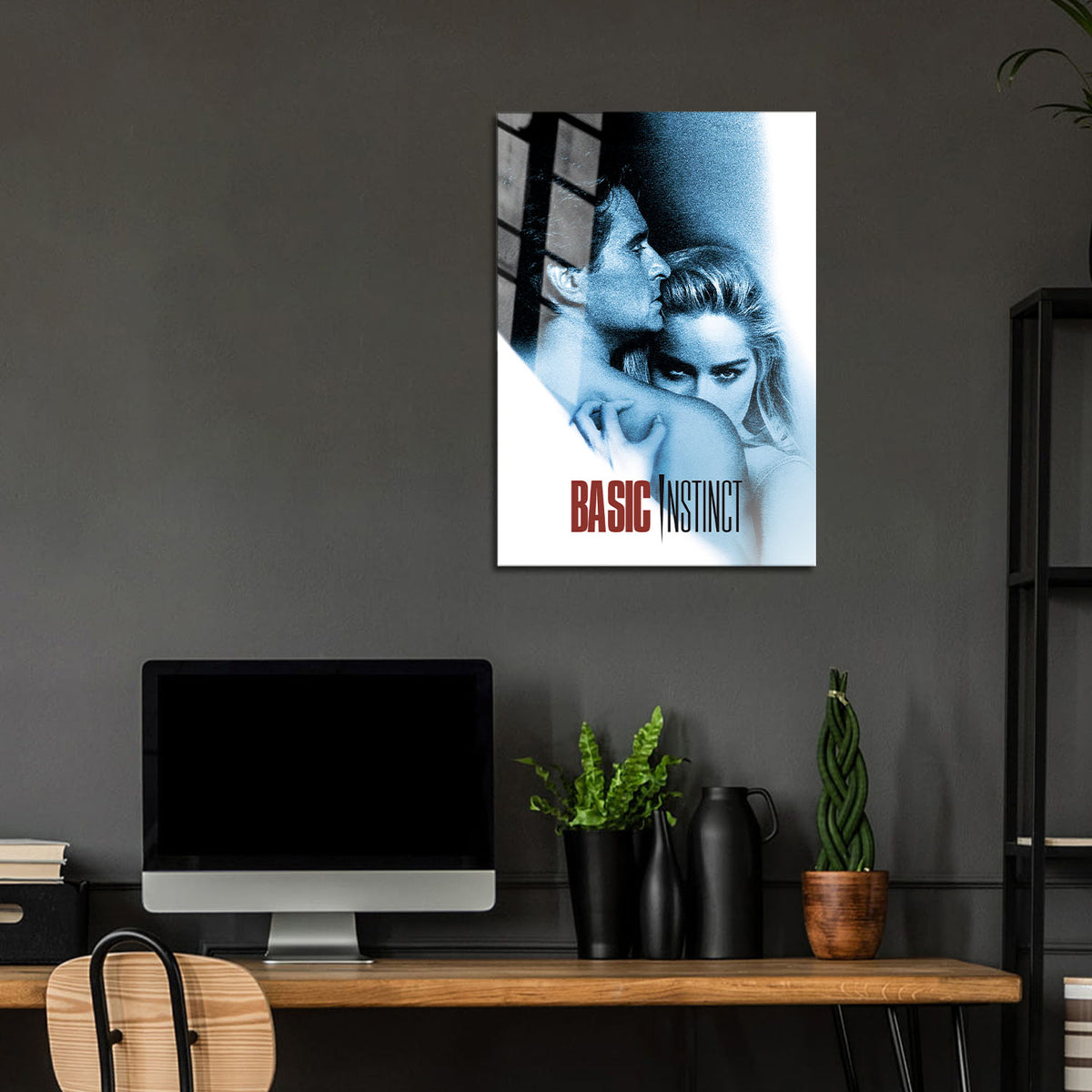 Flex Designs Metal Poster Basic Instinct 24 x 36" Home Goods - Movie 1992 Movie Metal Poster