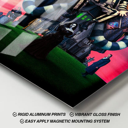 Flex Designs Metal Poster Beetlejuice Beetlejuice 11 x 17" Home Goods - Movie 2024 Movie Metal Poster
