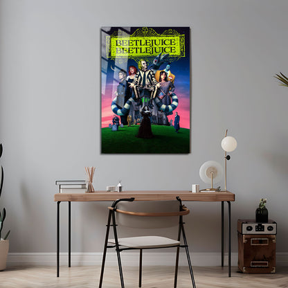 Flex Designs Metal Poster Beetlejuice Beetlejuice 5 x 7" Home Goods - Movie 2024 Movie Metal Poster