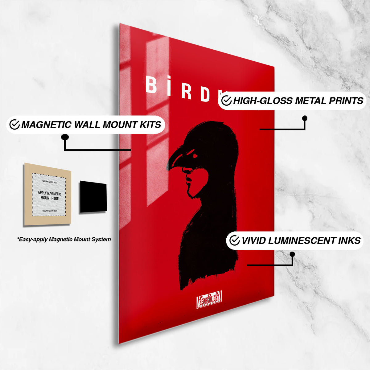 Flex Designs Metal Poster Birdman The Unexpected Virtue of Ignorance 16 x 24" Home Goods - Movie The  Movie Metal Poster