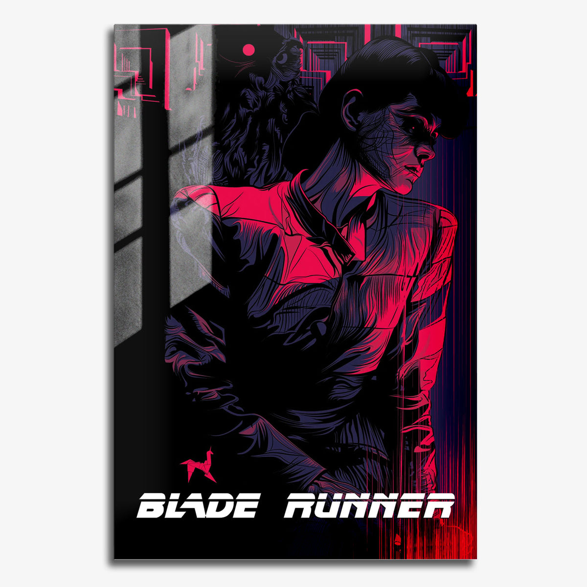 Flex Designs Metal Poster Blade Runner Sketch 11 x 17" Home Goods - Movie 1982 Movie Metal Poster