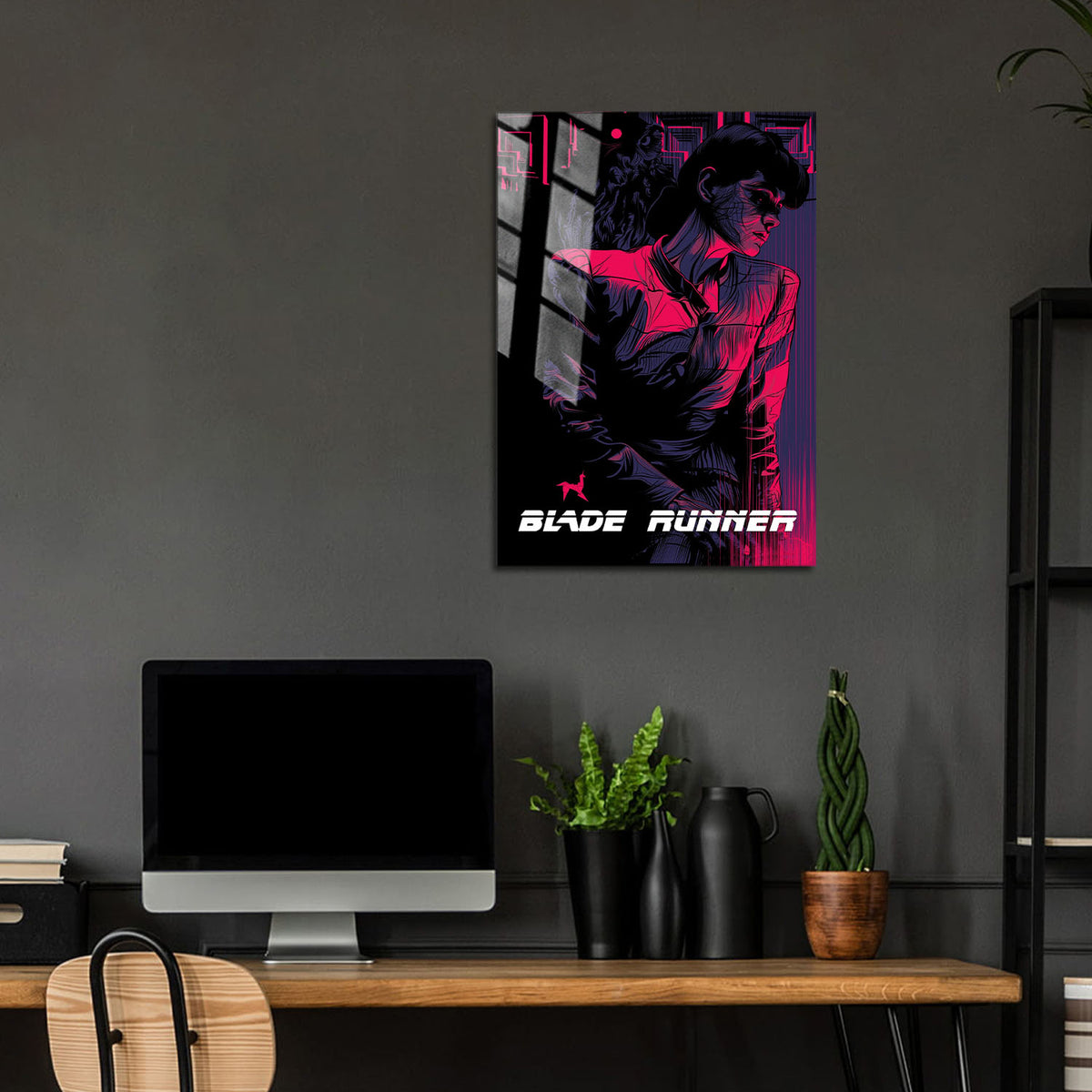 Flex Designs Metal Poster Blade Runner Sketch 24 x 36" Home Goods - Movie 1982 Movie Metal Poster