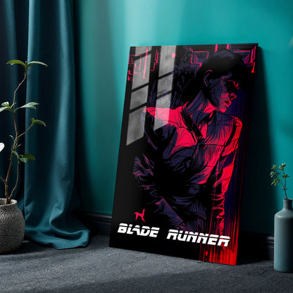 Flex Designs Metal Poster Blade Runner Sketch 24 x 36" Home Goods - Movie 1982 Movie Metal Poster