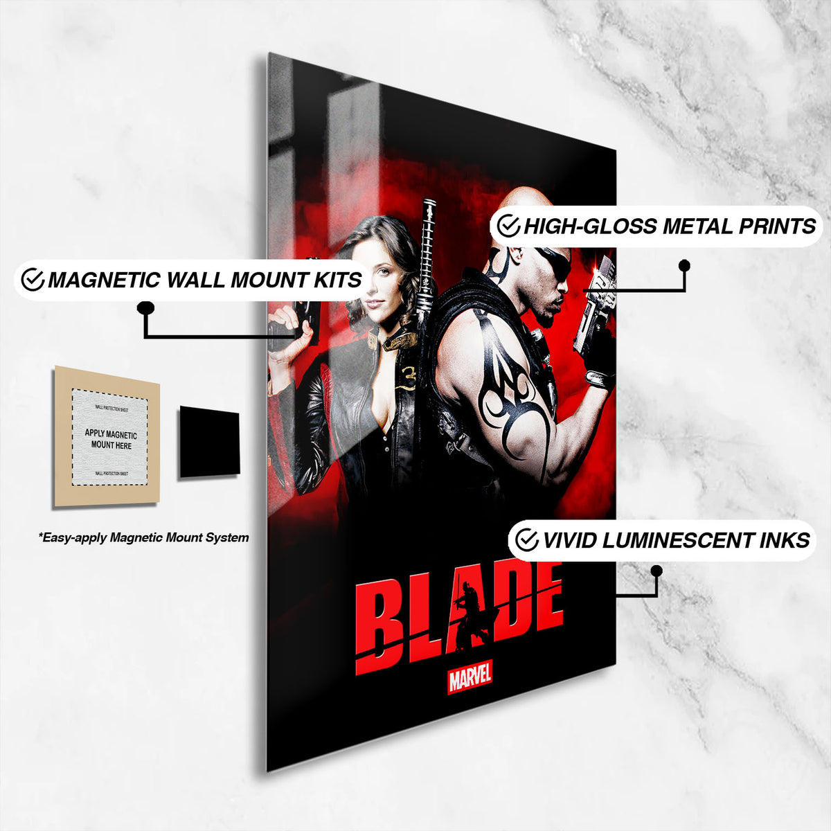 Flex Designs Metal Poster Blade The Series 16 x 24" Home Goods - TV Show 2006 TV Show Metal Poster