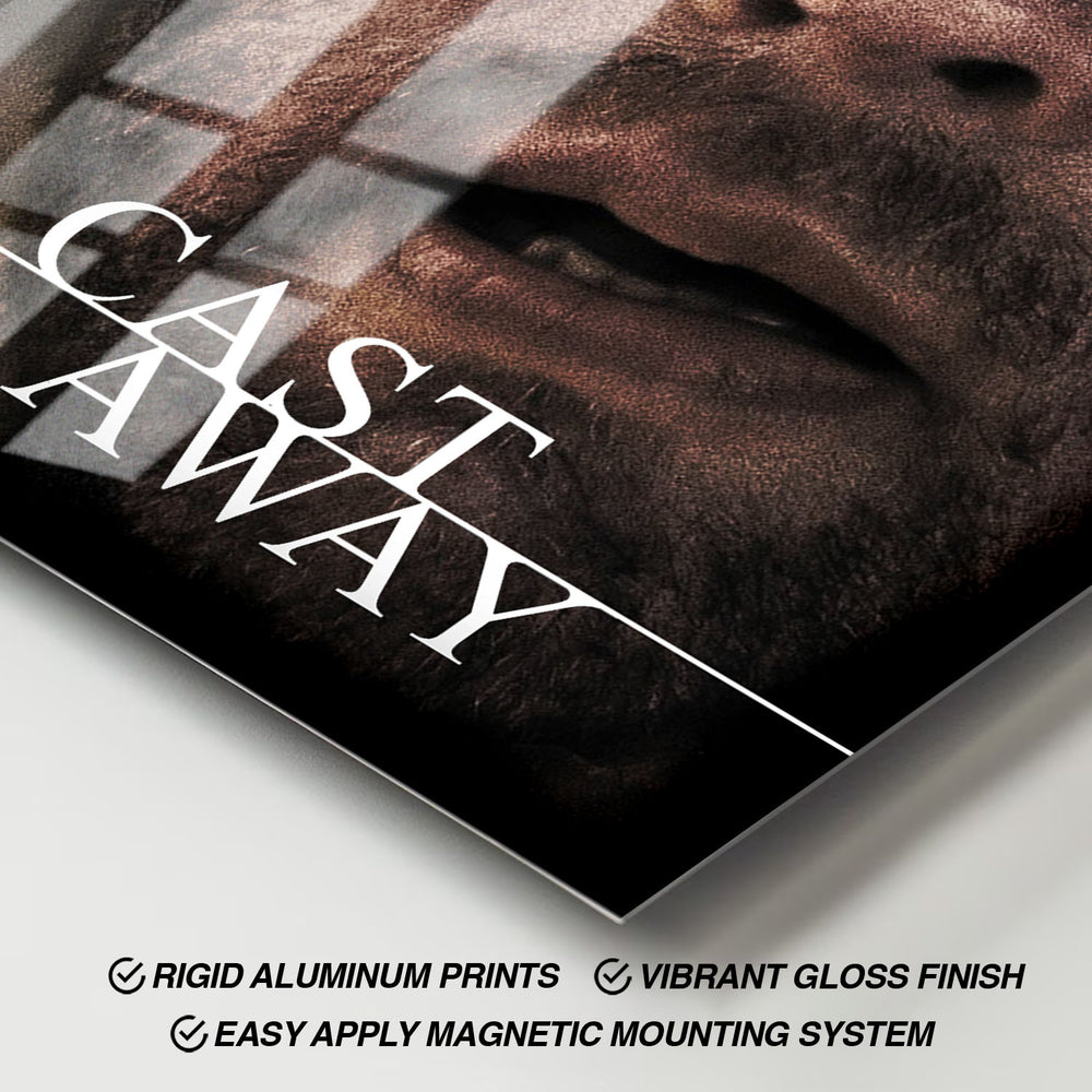 Flex Designs Metal Poster Cast Away Theatrical 11 x 17" Home Goods - Movie 2000 Movie Metal Poster
