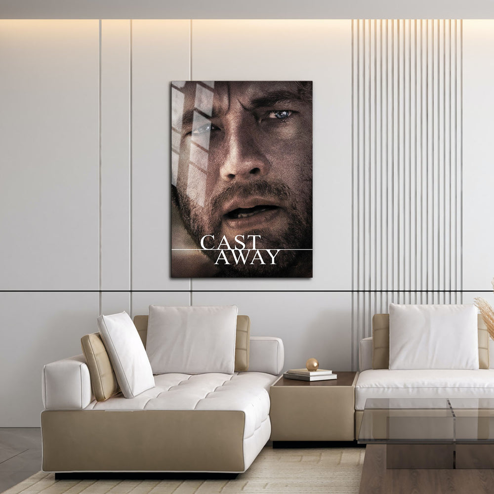 Flex Designs Metal Poster Cast Away Theatrical 16 x 24" Home Goods - Movie 2000 Movie Metal Poster