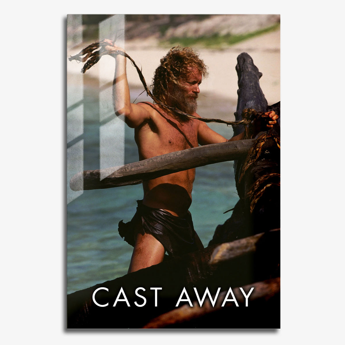 Flex Designs Metal Poster Cast Away 11 x 17" Home Goods - Movie 2000 Movie Metal Poster