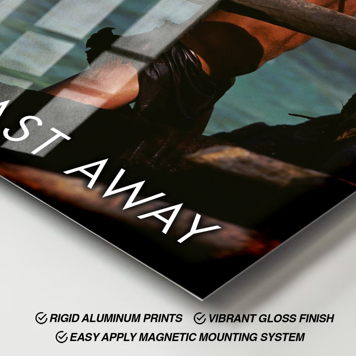 Flex Designs Metal Poster Cast Away 11 x 17" Home Goods - Movie 2000 Movie Metal Poster