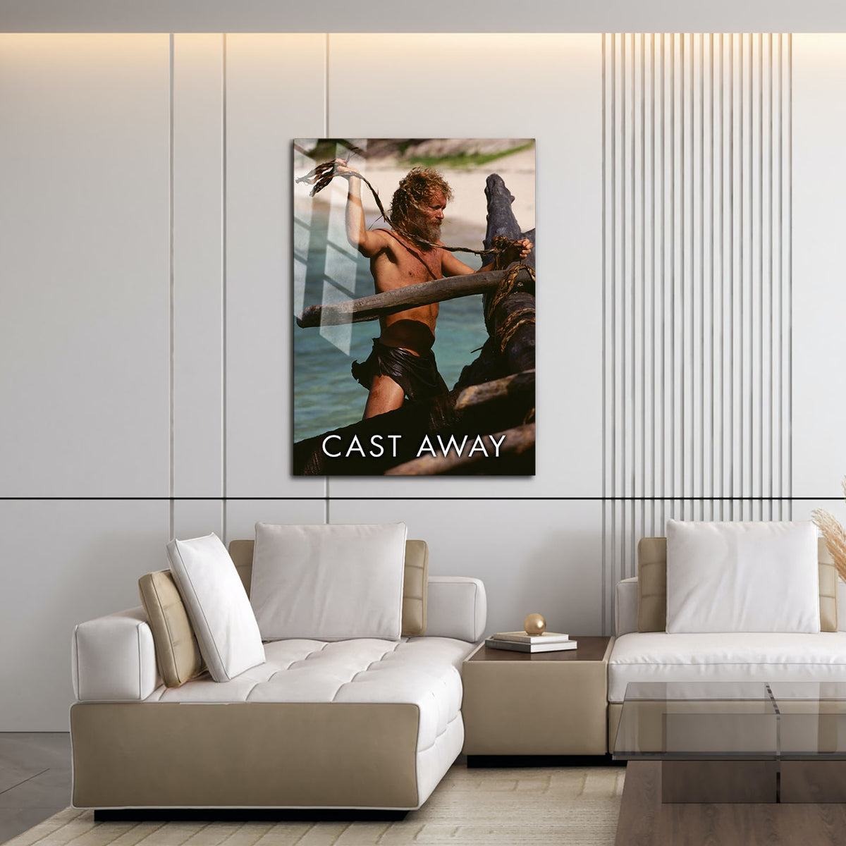 Flex Designs Metal Poster Cast Away 16 x 24" Home Goods - Movie 2000 Movie Metal Poster