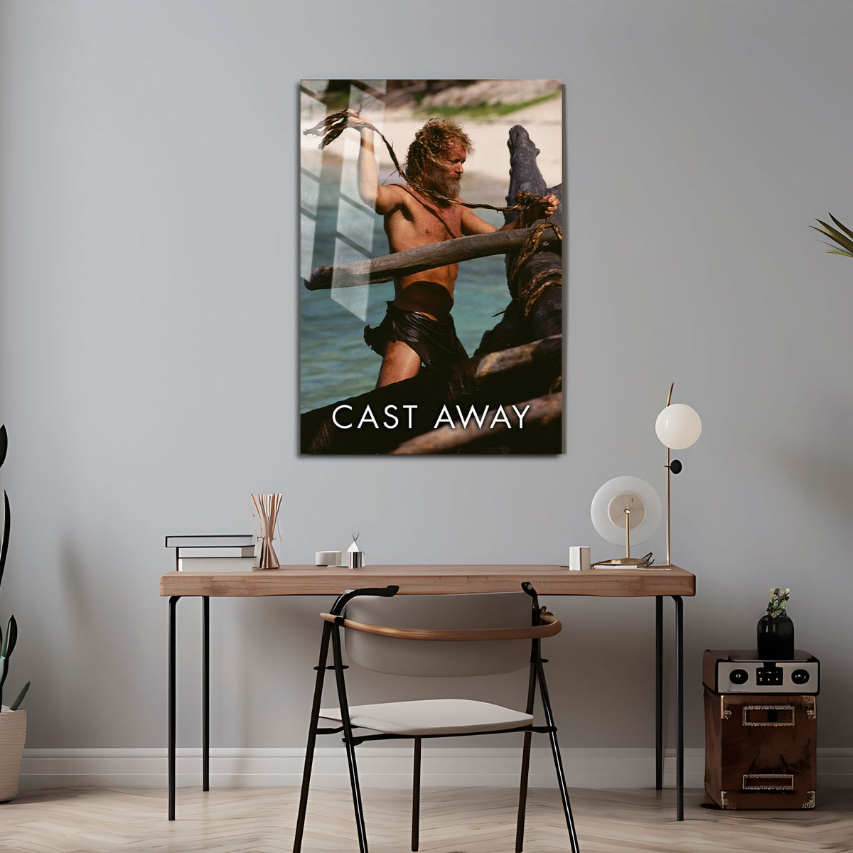 Flex Designs Metal Poster Cast Away 5 x 7" Home Goods - Movie 2000 Movie Metal Poster