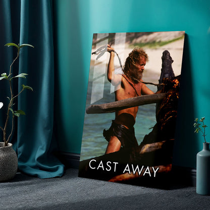 Flex Designs Metal Poster Cast Away 24 x 36" Home Goods - Movie 2000 Movie Metal Poster