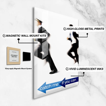 Flex Designs Metal Poster Catch Me If You Can 16 x 24" Home Goods - Movie 2002 Movie Metal Poster