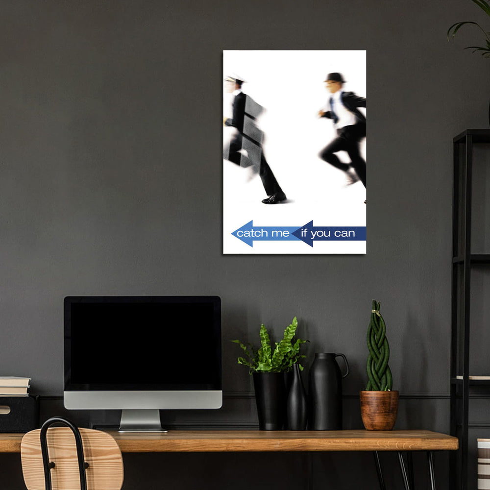Flex Designs Metal Poster Catch Me If You Can 24 x 36" Home Goods - Movie 2002 Movie Metal Poster