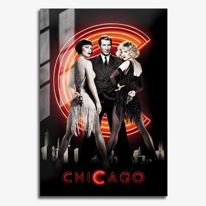 Flex Designs Metal Poster Chicago 11 x 17" Home Goods - Movie 2002 Movie Metal Poster