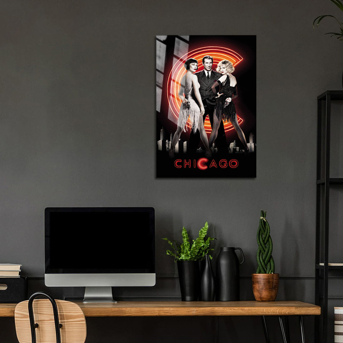 Flex Designs Metal Poster Chicago 24 x 36" Home Goods - Movie 2002 Movie Metal Poster