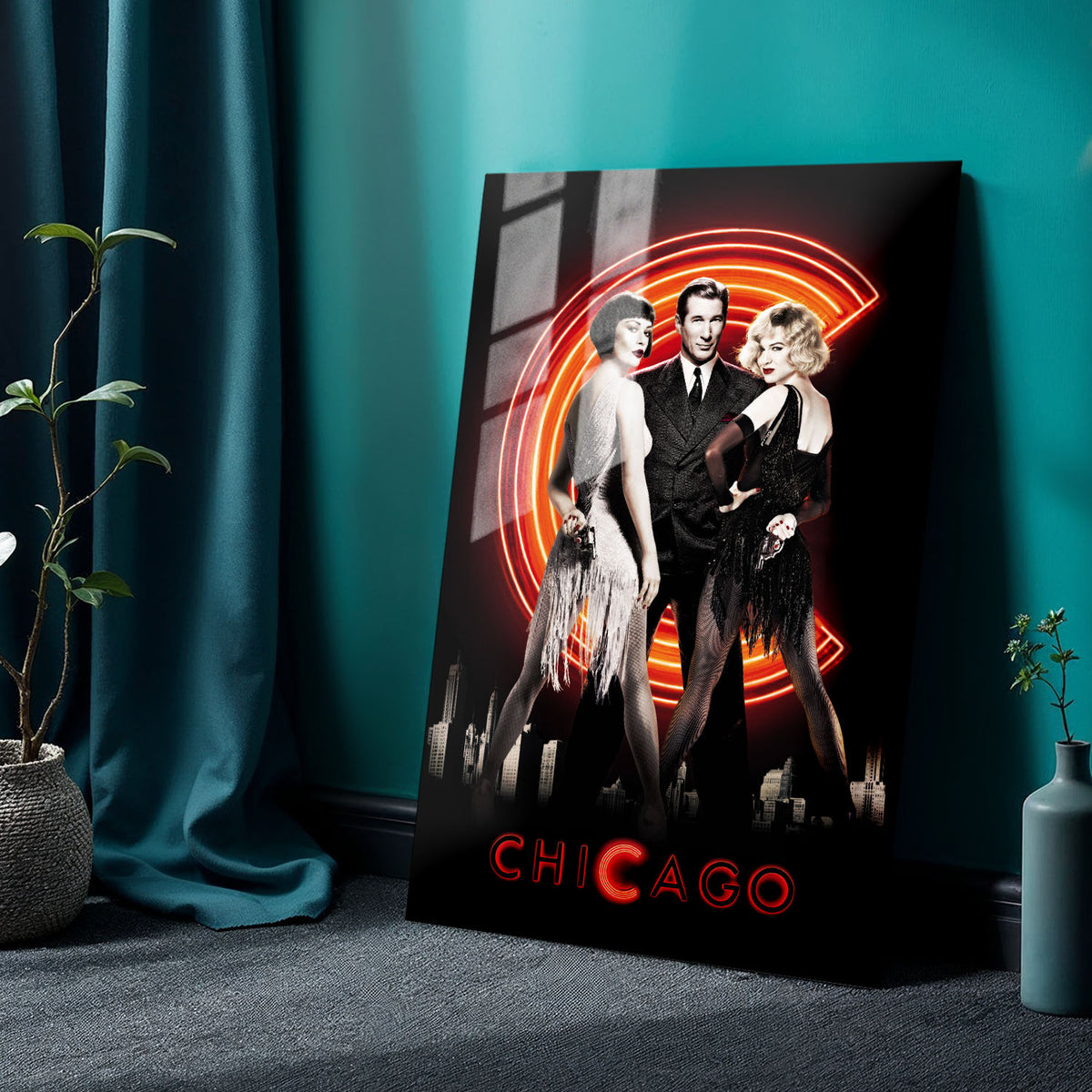 Flex Designs Metal Poster Chicago 24 x 36" Home Goods - Movie 2002 Movie Metal Poster