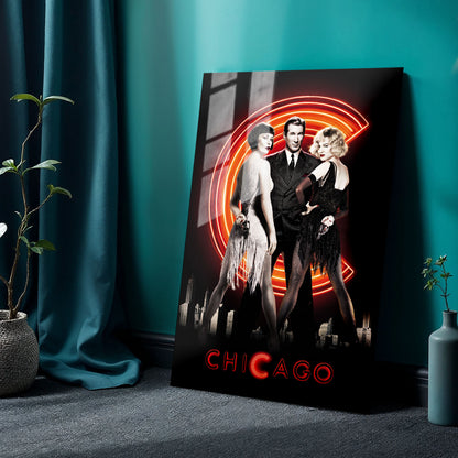 Flex Designs Metal Poster Chicago 24 x 36" Home Goods - Movie 2002 Movie Metal Poster
