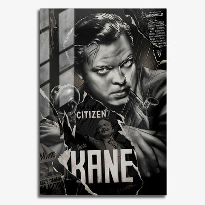 Flex Designs Metal Poster Citizen Kane Sketch 11 x 17" Home Goods - Movie 1941 Movie Metal Poster