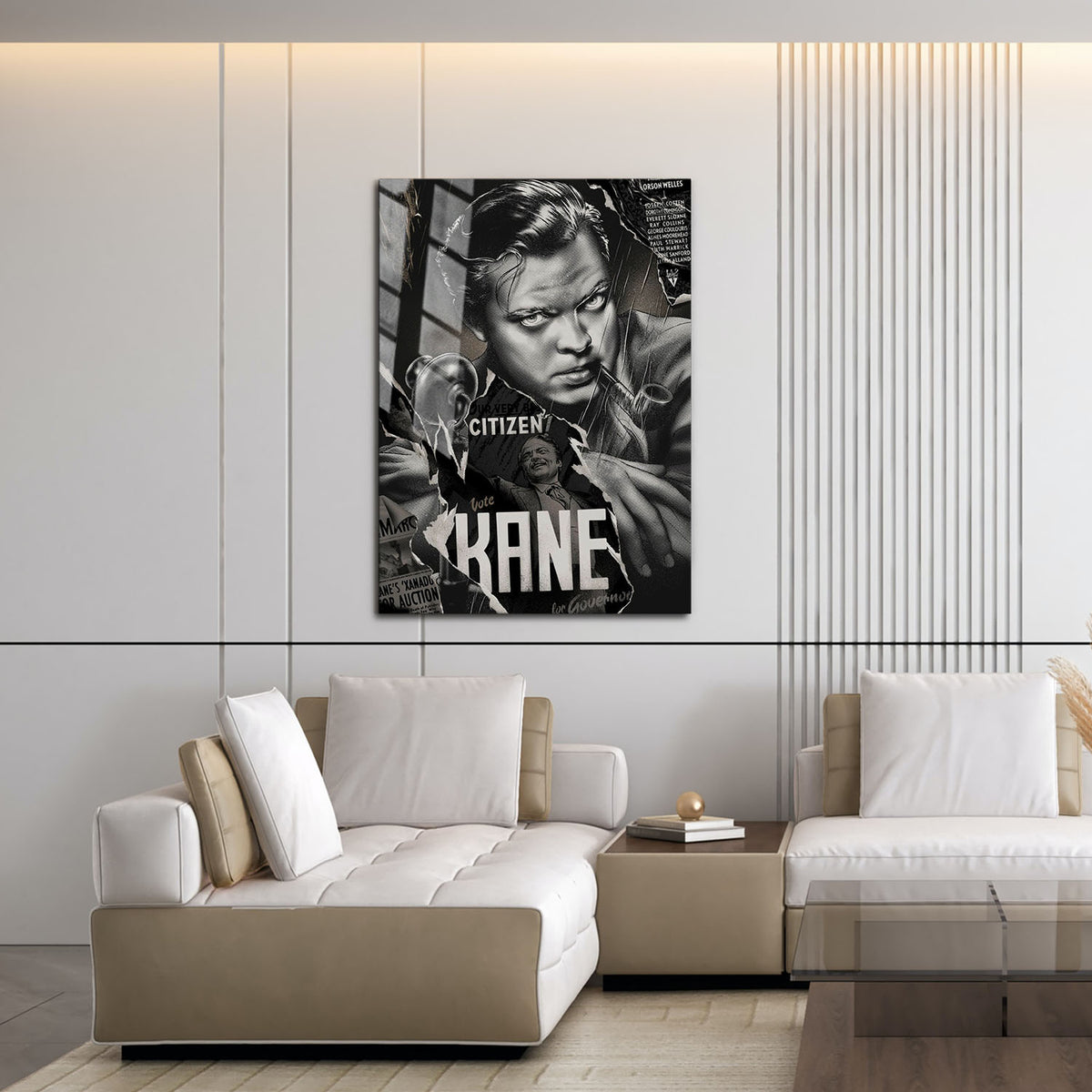 Flex Designs Metal Poster Citizen Kane Sketch 16 x 24" Home Goods - Movie 1941 Movie Metal Poster