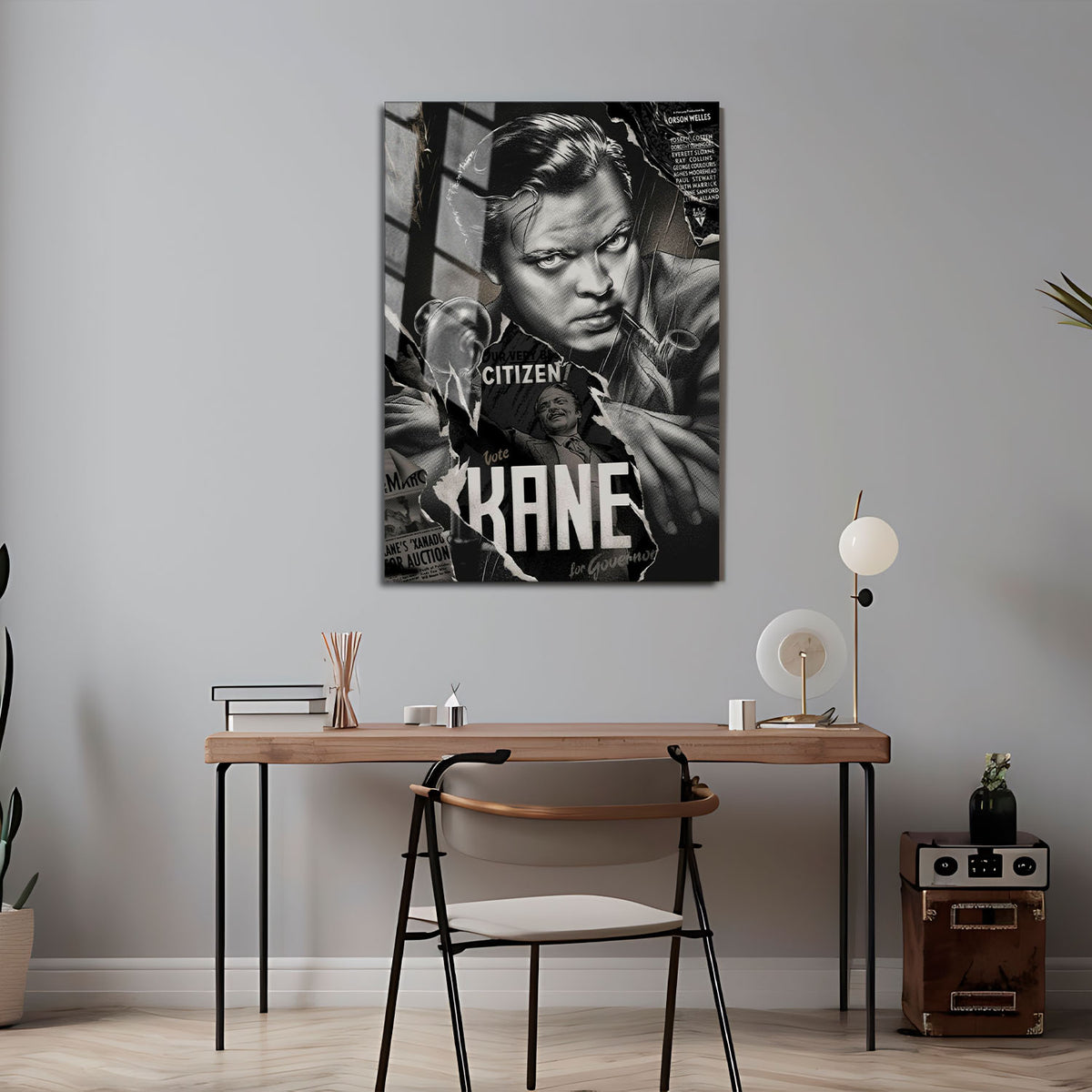 Flex Designs Metal Poster Citizen Kane Sketch 5 x 7" Home Goods - Movie 1941 Movie Metal Poster