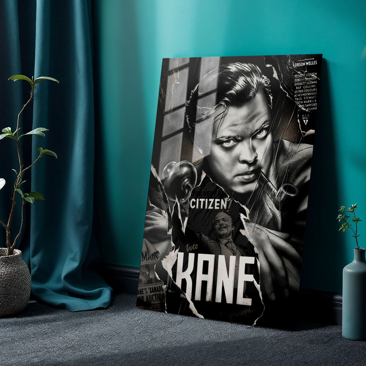 Flex Designs Metal Poster Citizen Kane Sketch 24 x 36" Home Goods - Movie 1941 Movie Metal Poster