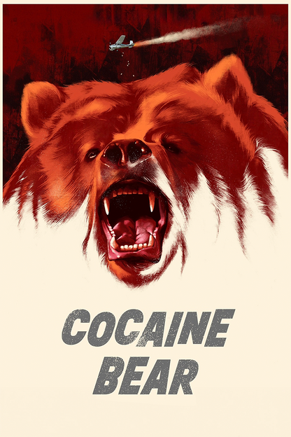 Flex Designs Metal Poster Cocaine Bear 11 x 17" Home Goods - Movie 2023 Movie Metal Poster