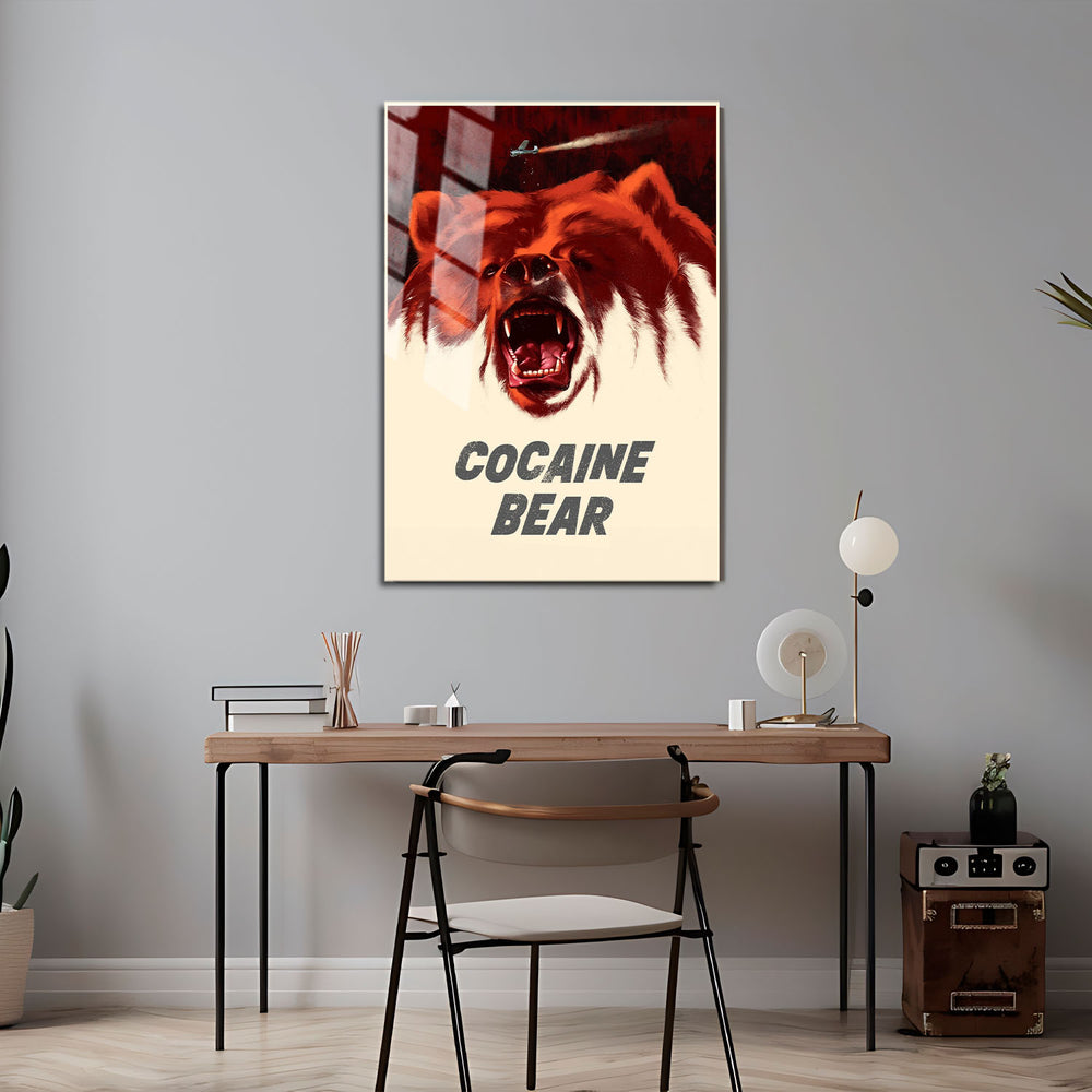 Flex Designs Metal Poster Cocaine Bear 5 x 7" Home Goods - Movie 2023 Movie Metal Poster