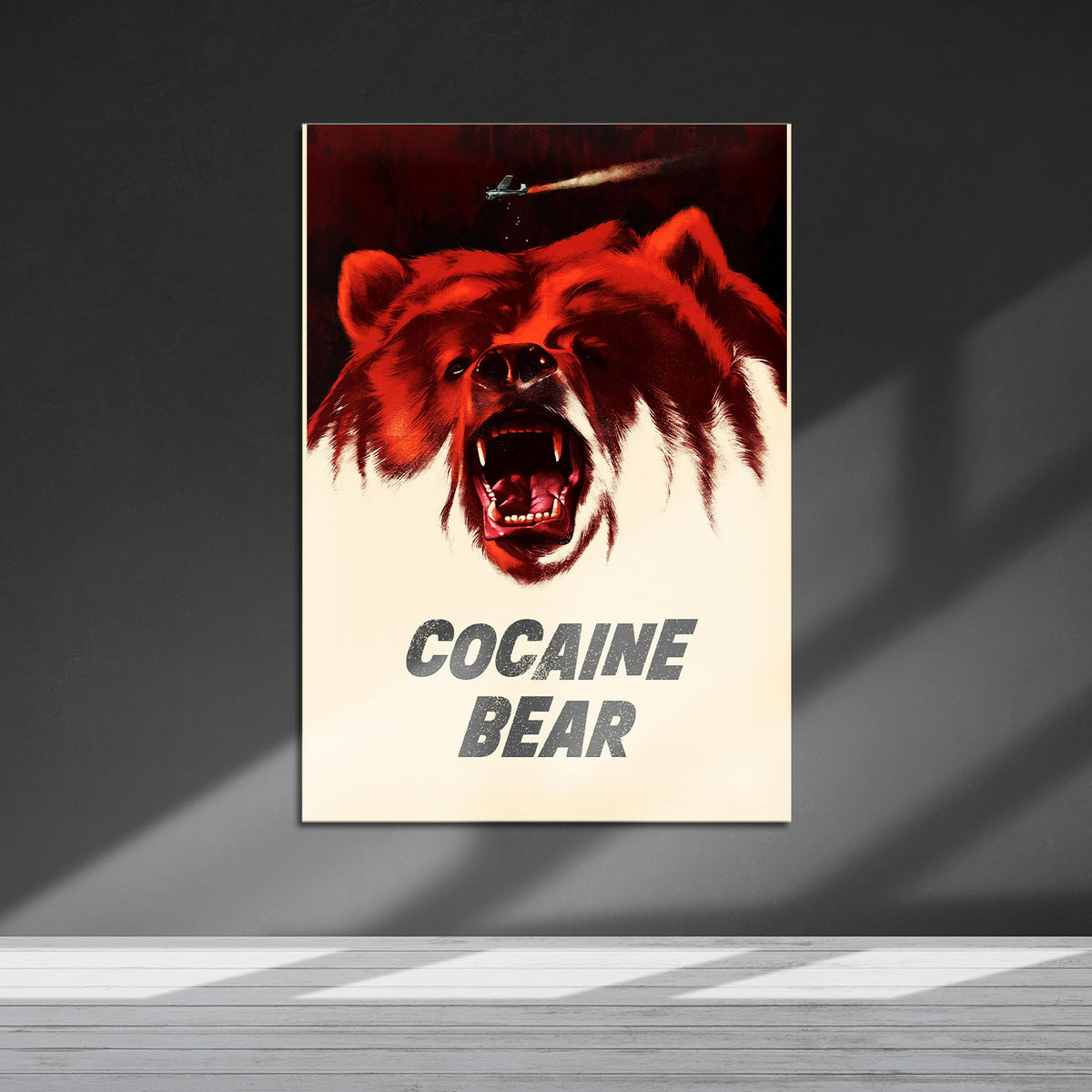 Flex Designs Metal Poster Cocaine Bear 5 x 7" Home Goods - Movie 2023 Movie Metal Poster