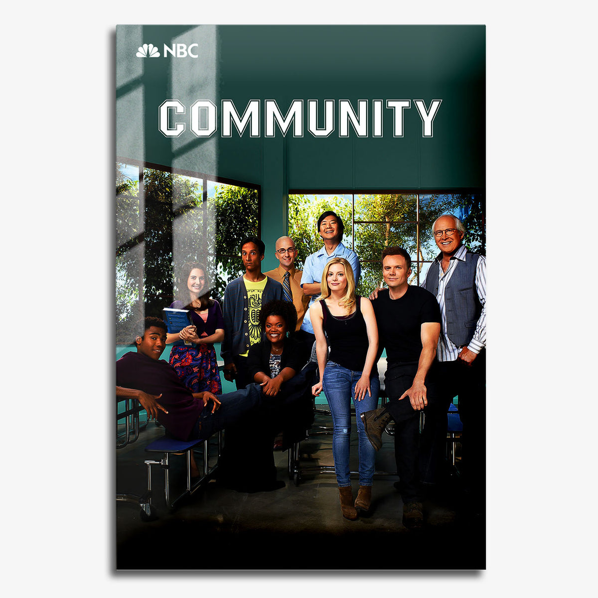 Flex Designs Metal Poster Community 11 x 17" Home Goods - TV Show 2009 TV Show Metal Poster