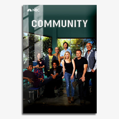 Flex Designs Metal Poster Community 11 x 17" Home Goods - TV Show 2009 TV Show Metal Poster
