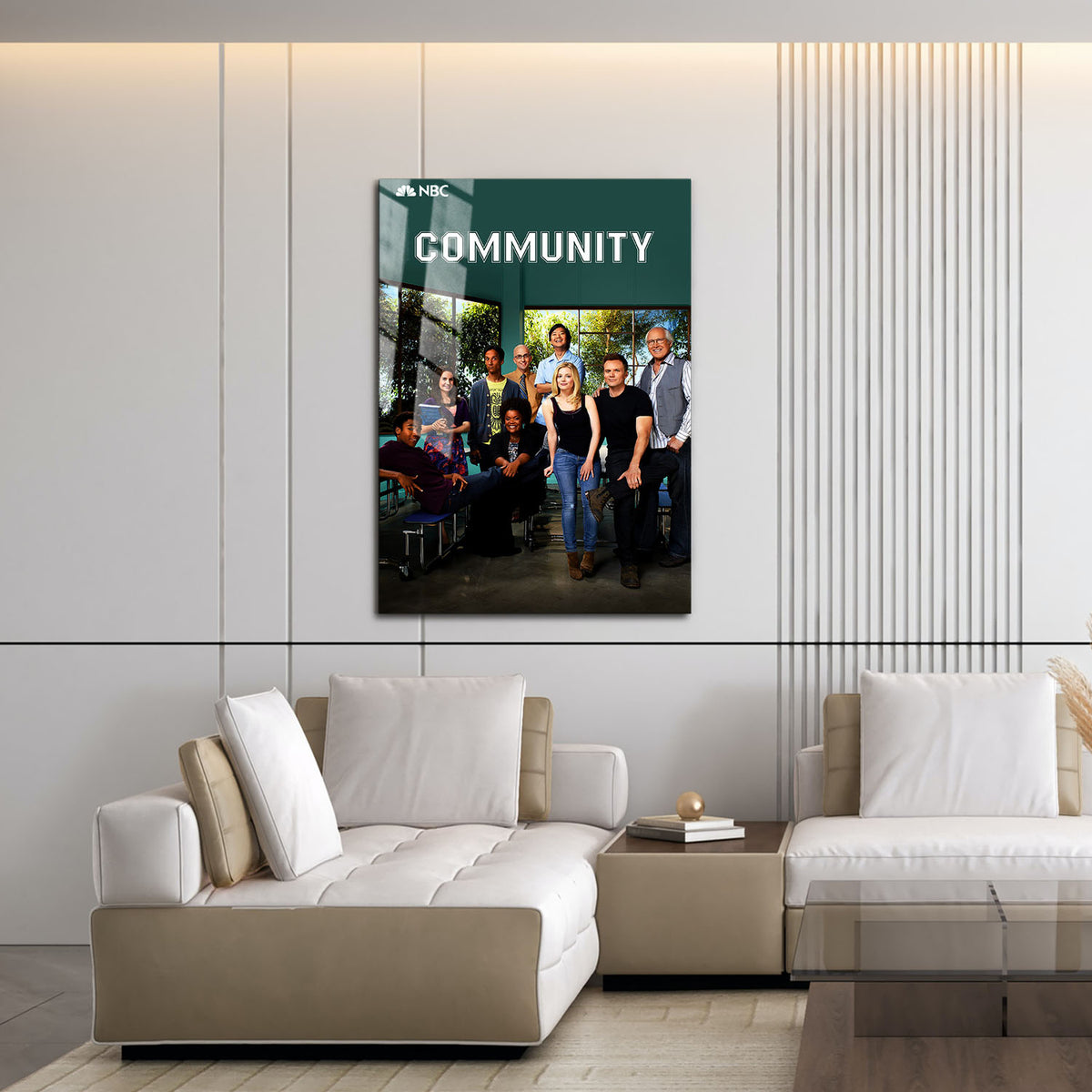 Flex Designs Metal Poster Community 16 x 24" Home Goods - TV Show 2009 TV Show Metal Poster