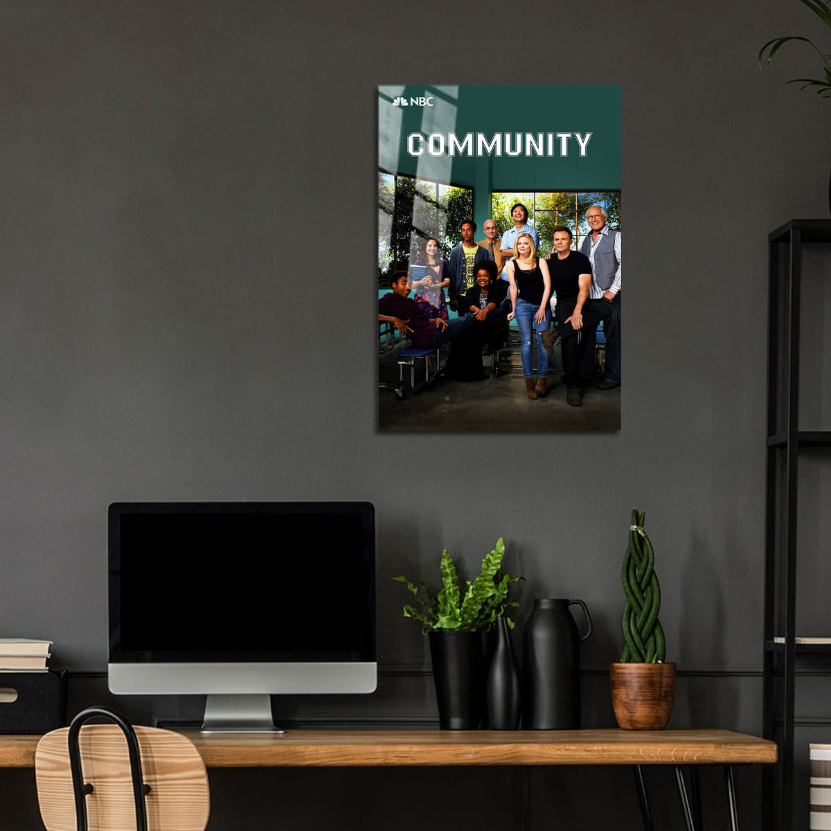 Flex Designs Metal Poster Community 24 x 36" Home Goods - TV Show 2009 TV Show Metal Poster
