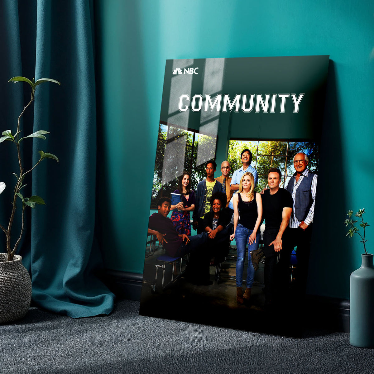 Flex Designs Metal Poster Community 24 x 36" Home Goods - TV Show 2009 TV Show Metal Poster