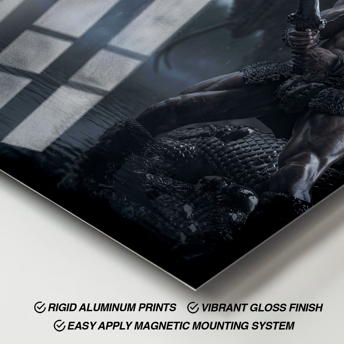 Flex Designs Metal Poster Conan the Barbarian Textless 11 x 17" Home Goods - Movie 1982 Movie Metal Poster
