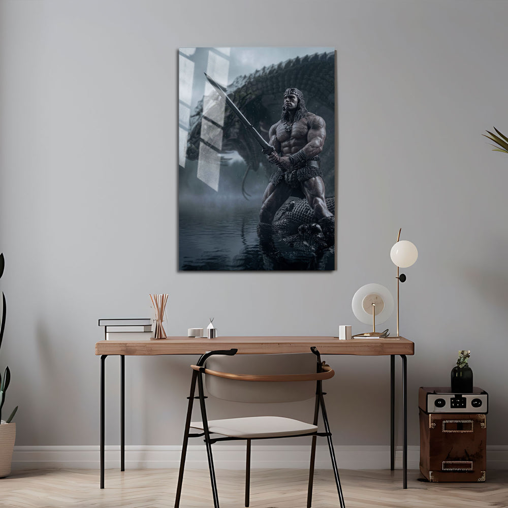 Flex Designs Metal Poster Conan the Barbarian Textless 5 x 7" Home Goods - Movie 1982 Movie Metal Poster