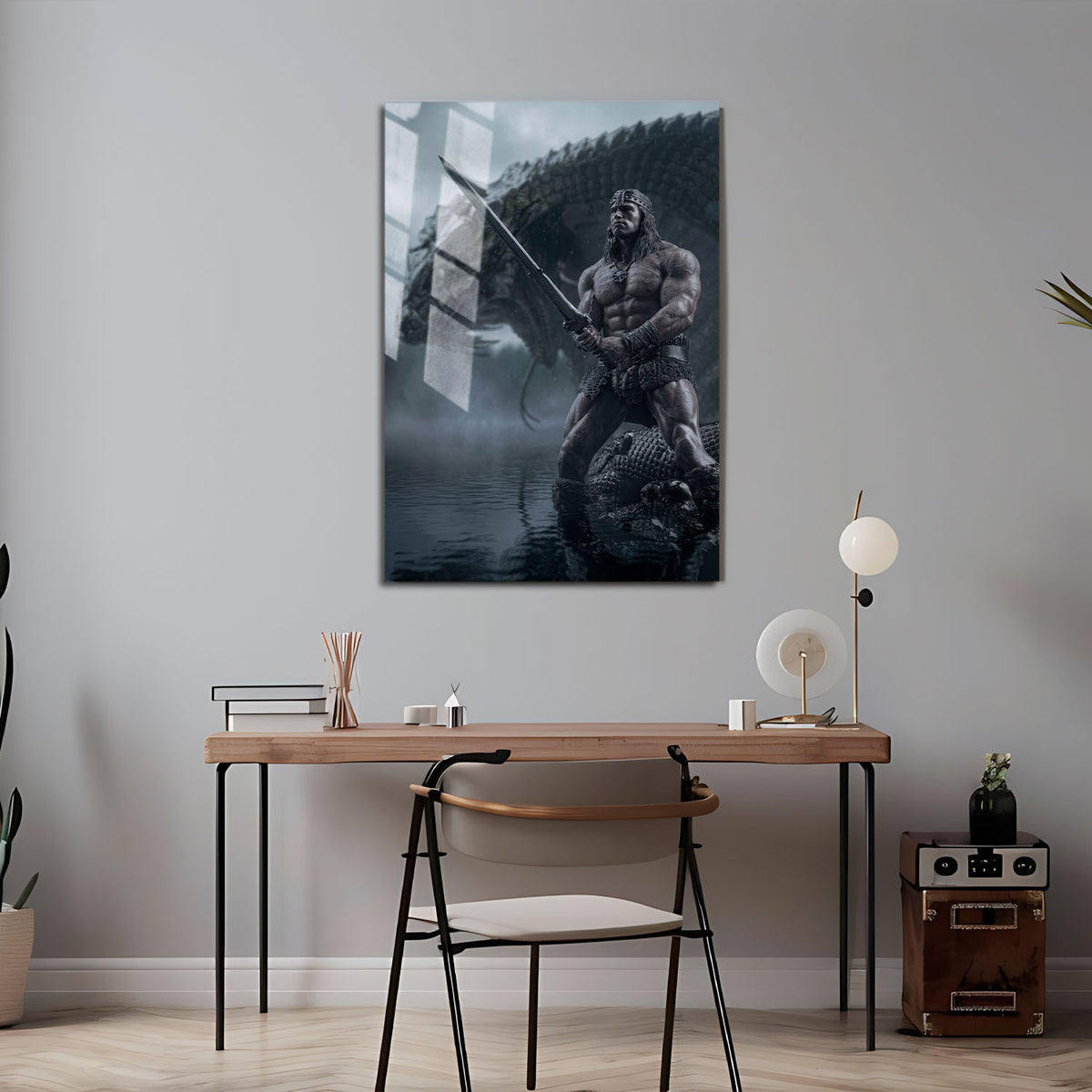 Flex Designs Metal Poster Conan the Barbarian Textless 5 x 7" Home Goods - Movie 1982 Movie Metal Poster