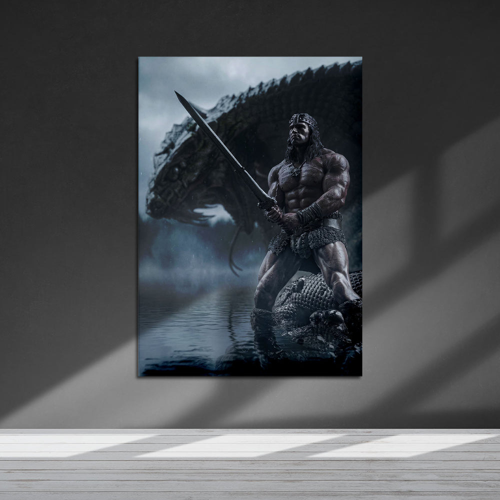 Flex Designs Metal Poster Conan the Barbarian Textless 5 x 7" Home Goods - Movie 1982 Movie Metal Poster