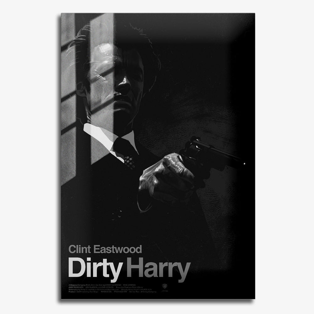 Flex Designs Metal Poster Dirty Harry 11 x 17" Home Goods - Movie 1971 Movie Metal Poster