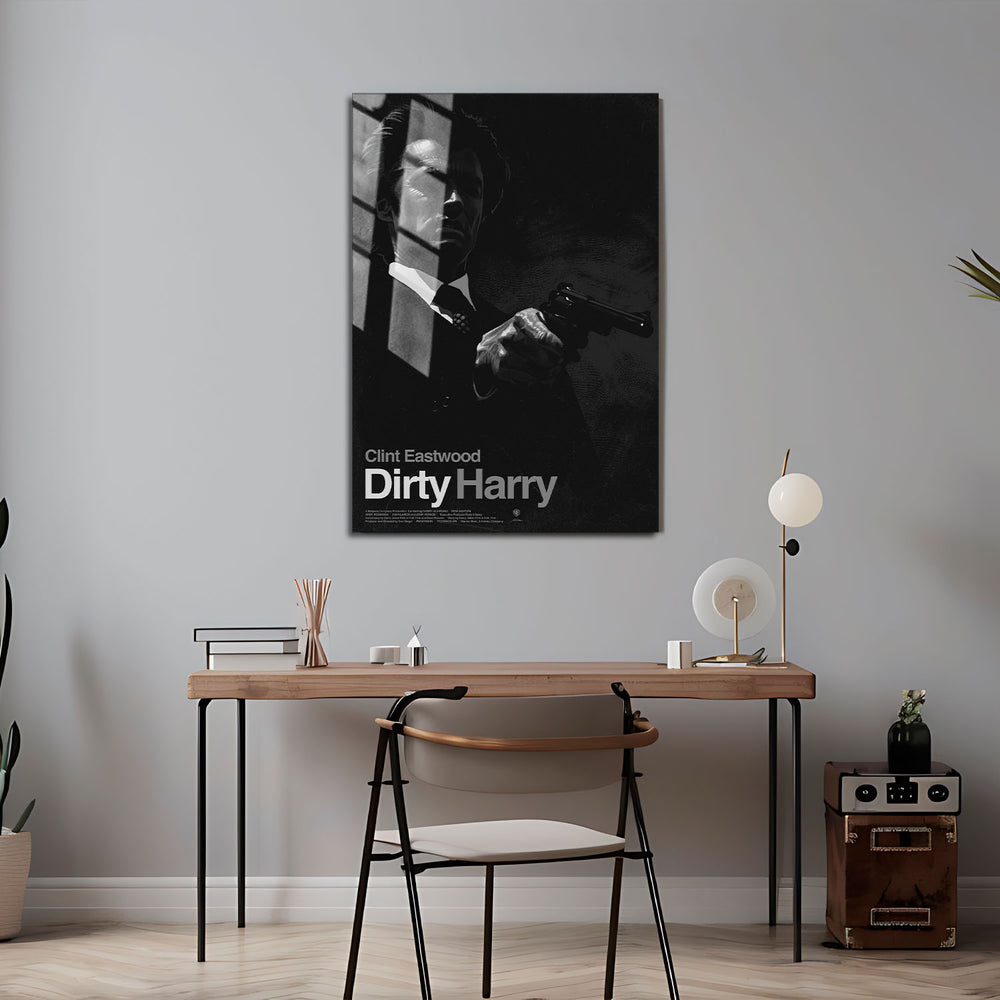 Flex Designs Metal Poster Dirty Harry 5 x 7" Home Goods - Movie 1971 Movie Metal Poster