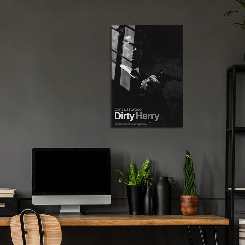 Flex Designs Metal Poster Dirty Harry 24 x 36" Home Goods - Movie 1971 Movie Metal Poster
