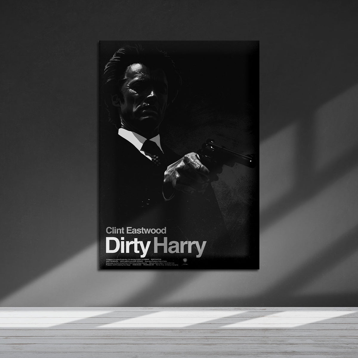 Flex Designs Metal Poster Dirty Harry 5 x 7" Home Goods - Movie 1971 Movie Metal Poster