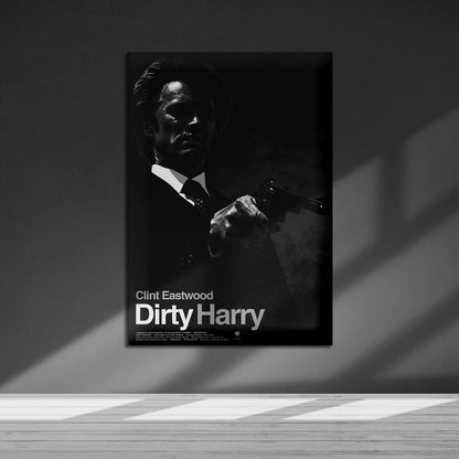 Flex Designs Metal Poster Dirty Harry 5 x 7" Home Goods - Movie 1971 Movie Metal Poster